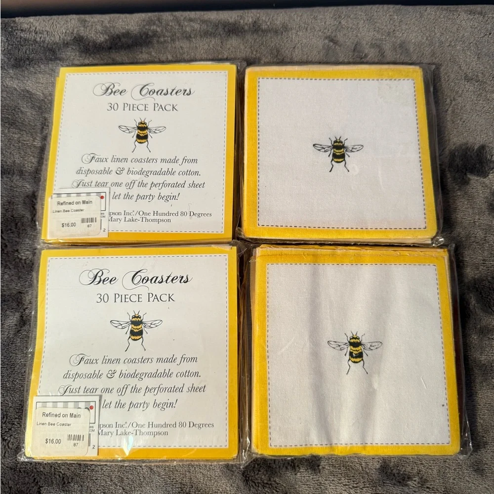 Bee Coasters 30 Piece Pack - Picture 1 of 2